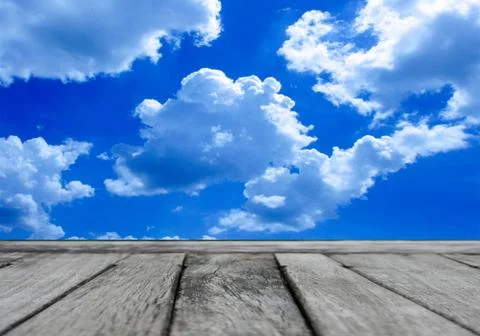 Blue sky with cloud Stock Photos
