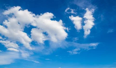 Blue sky with cloud Stock Photos