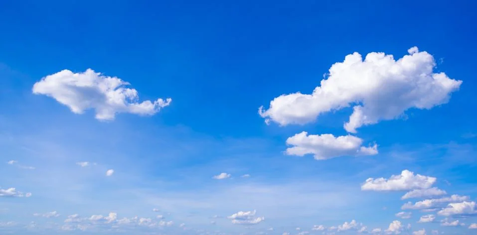 Blue sky with cloud Stock Photos