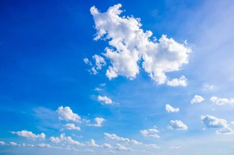 Blue sky with cloud Stock Photos