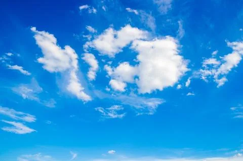 Blue sky with cloud Stock Photos