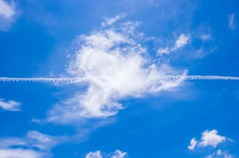 Blue sky with cloud Stock Photos
