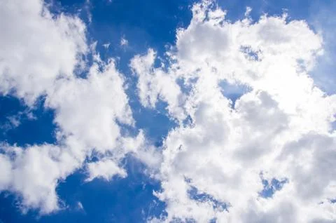 Blue sky with cloud Stock Photos