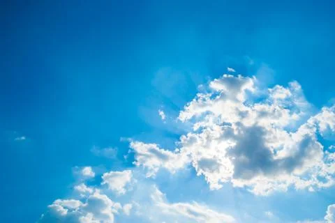 Blue sky with cloud Stock Photos