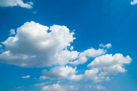 Blue sky with cloud Stock Photos