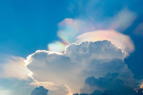 Blue sky with cloud Stock Photos