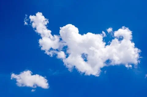 Blue sky with cloud Stock Photos