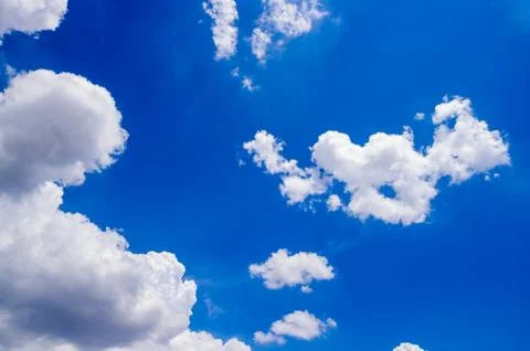 Blue sky with cloud Stock Photos