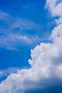 Blue sky with cloud Stock Photos