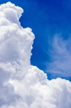 Blue sky with cloud Stock Photos