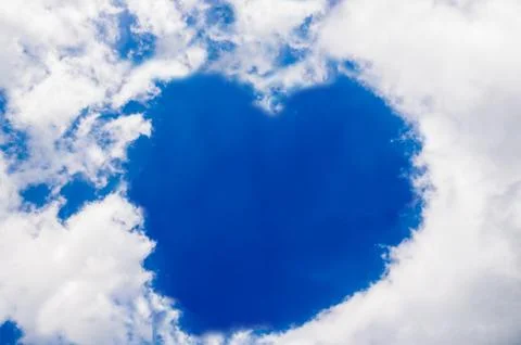 Blue sky with cloud Stock Photos