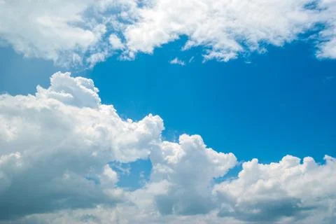 Blue sky with cloud Stock Photos