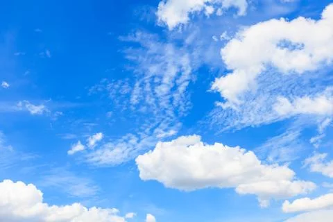 Blue sky with cloud Stock Photos