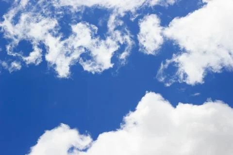 Blue sky with cloud Stock Photos