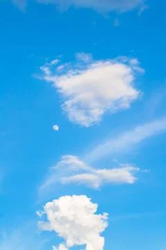 Blue sky with cloud Stock Photos