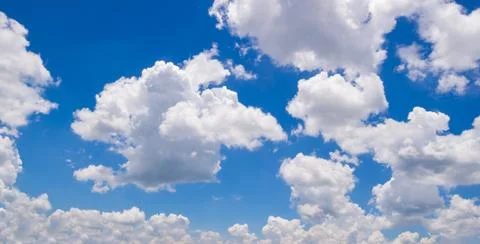 Blue sky with cloud Stock Photos