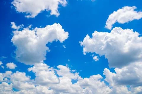 Blue sky with cloud Stock Photos