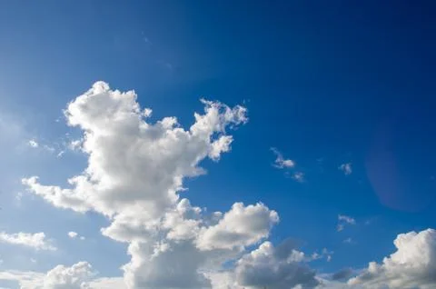 Blue sky with cloud Stock Photos