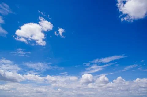Blue sky with cloud Stock Photos