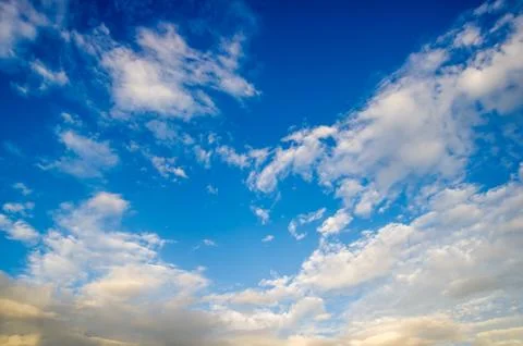 Blue sky with cloud Stock Photos