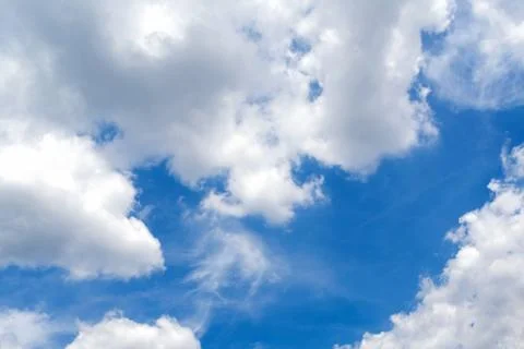 Blue sky with cloud Stock Photos