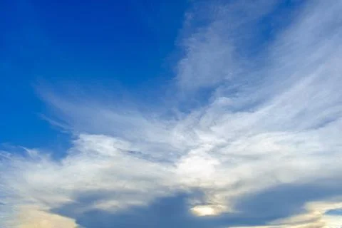 Blue sky with cloud Stock Photos