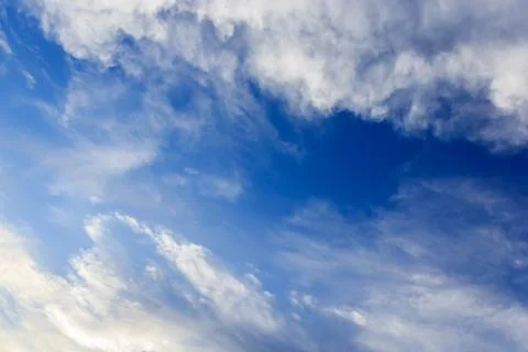 Blue sky with cloud Stock Photos