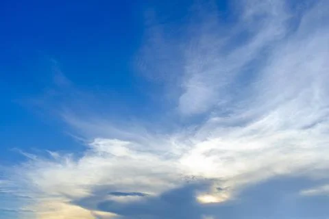 Blue sky with cloud Stock Photos