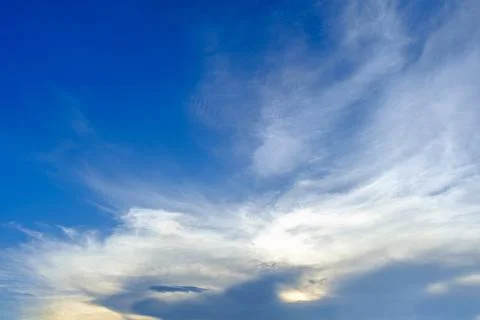 Blue sky with cloud Stock Photos