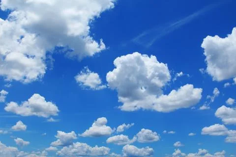 Blue sky with cloud Stock Photos