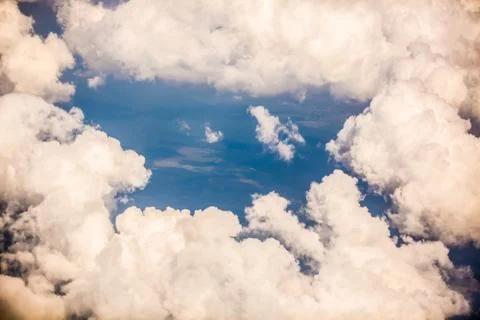 Blue sky with cloud. Fotos Stock