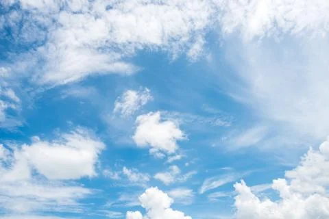 Blue sky with cloud Stock Photos
