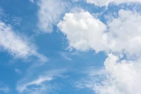 Blue sky with cloud Stock Photos