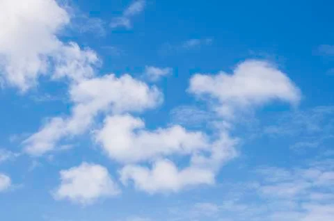 Blue sky with cloud Stock Photos