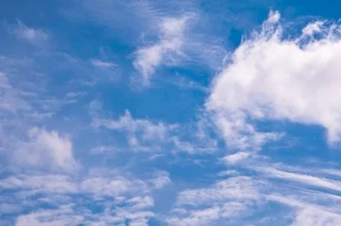 Blue sky with cloud Stock Photos
