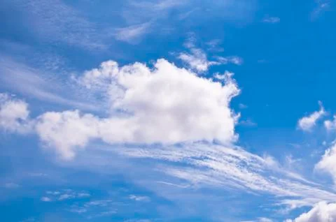 Blue sky with cloud Stock Photos