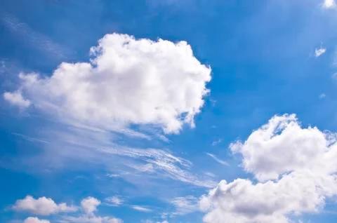 Blue sky with cloud Stock Photos