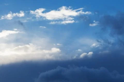 Blue sky with cloud Stock Photos