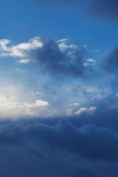 Blue sky with cloud Stock Photos