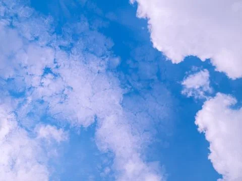 Blue sky with cloud Stock Photos