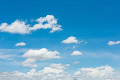 Blue sky with cloud Stock Photos