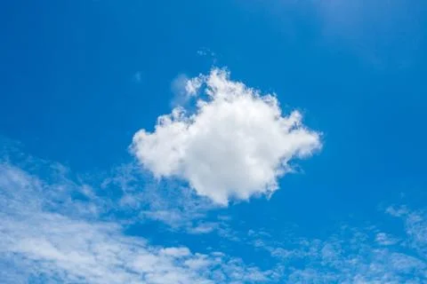 Blue sky with cloud Stock Photos