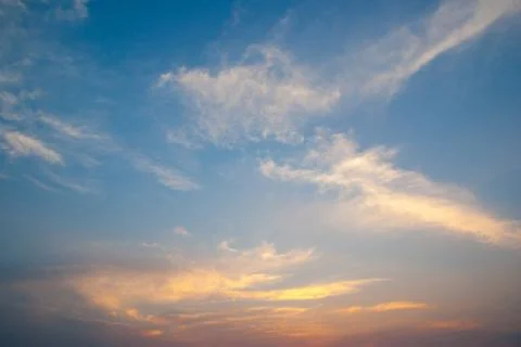 Blue sky with cloud. Stock Photos