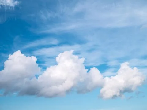 Blue sky with cloud Stock Photos