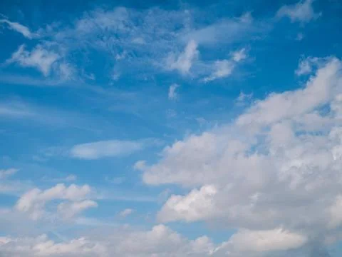 Blue sky with cloud Stock Photos