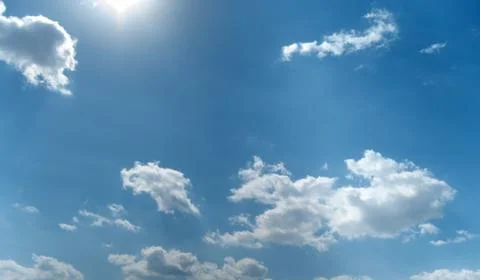 Blue sky with cloud Stock Photos