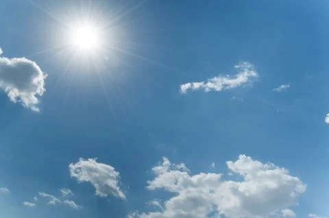 Blue sky with cloud Stock Photos