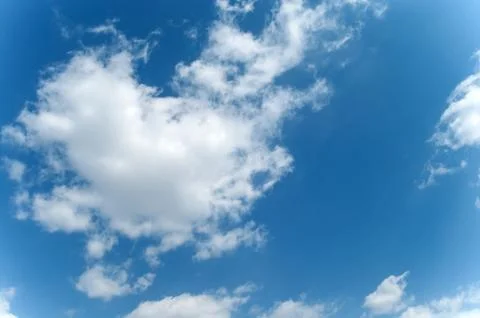 Blue sky with cloud Stock Photos
