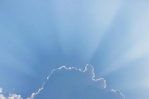 Blue sky with cloud Stock Photos