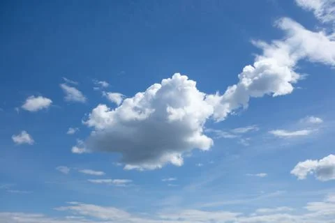 Blue sky with cloud Stock Photos